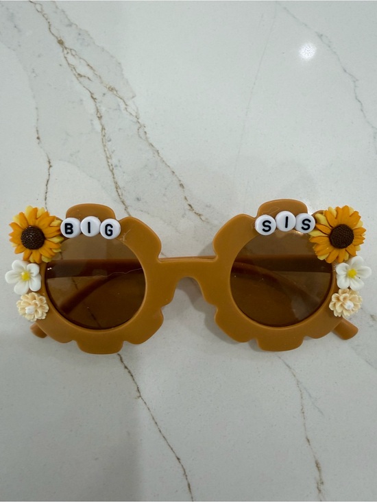 None Other - Big Sis Kids Flower Sunglasses  Hand Made